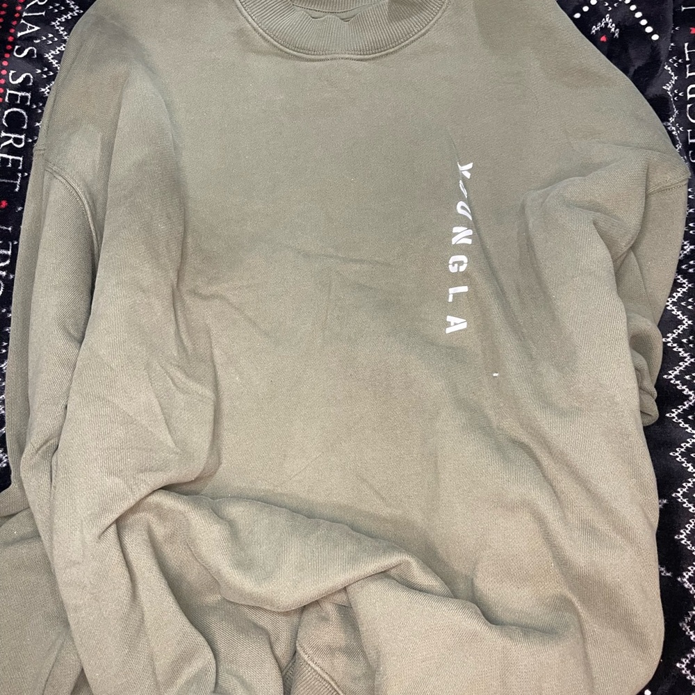 Young La Olive Green Sweatshirt